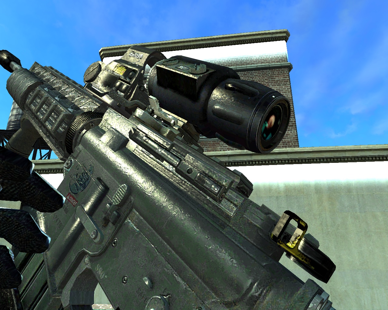 MW3 M4 Hybrid Scope V2 Model and Textures Fixed. 