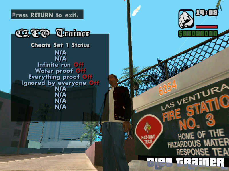 gta san andreas treiner