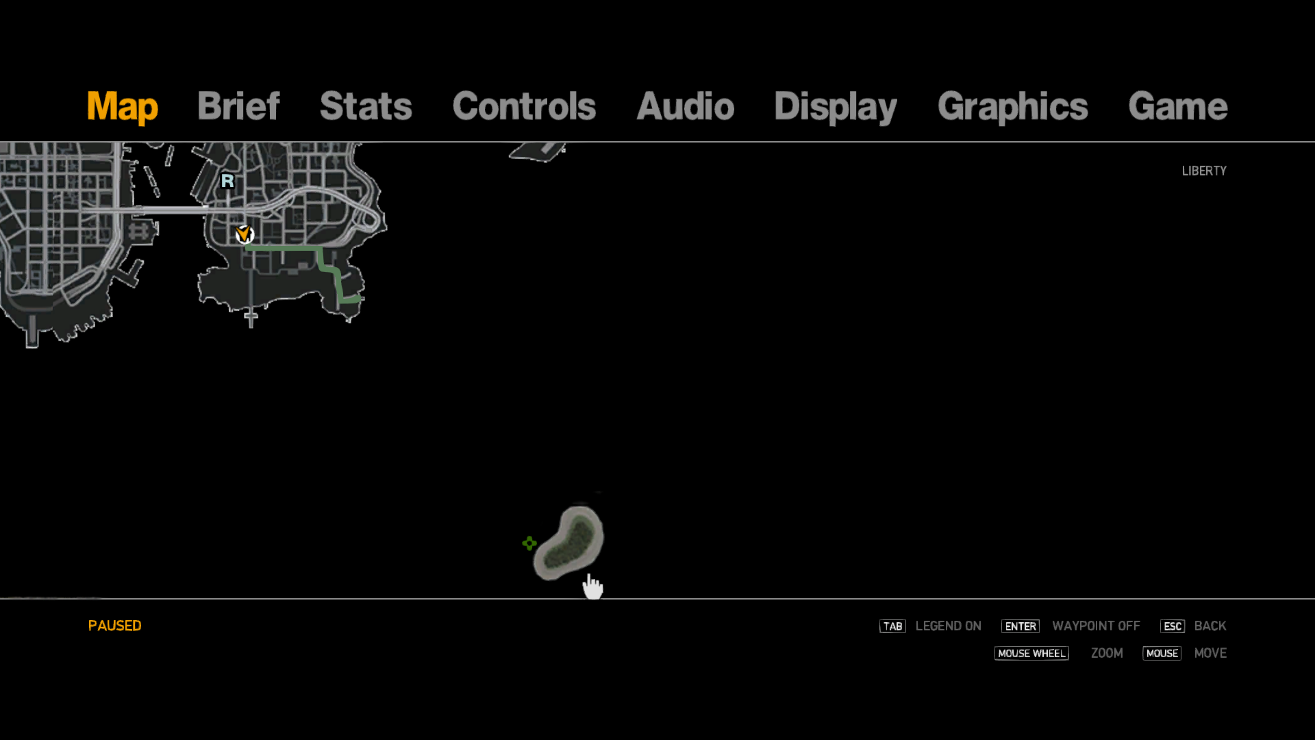 GTA 3 - Map Menu / Radar in Pause Menu (Mod) 