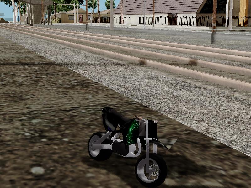 Black Rockstar Moto Cross para GTA San Andreas