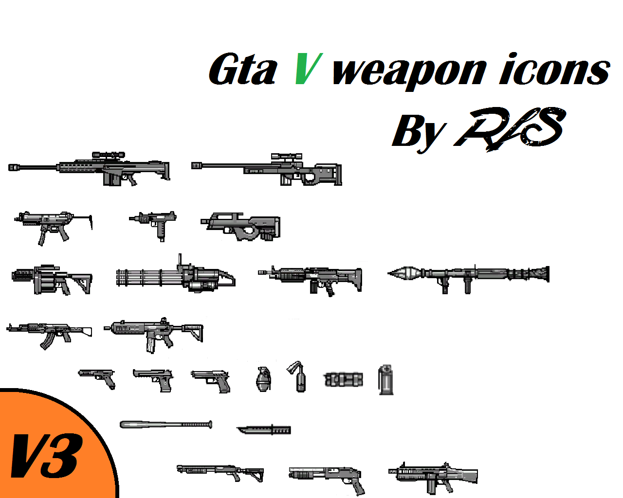 HD Weapon Icons para GTA 4