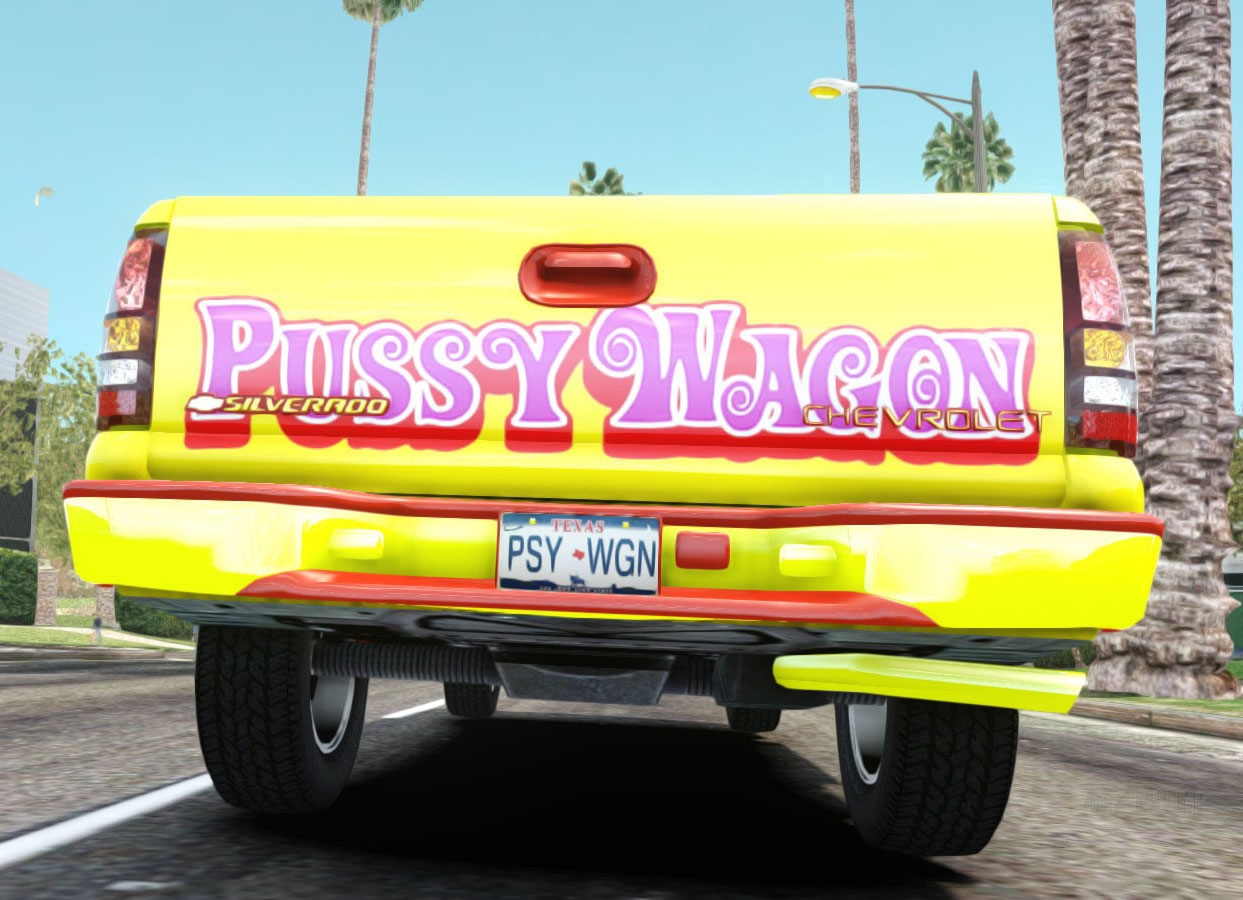 Pussy wagon keychain