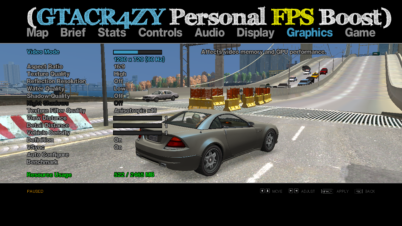 Grand Theft Auto V GAME MOD Performance boost for potato PC v.1