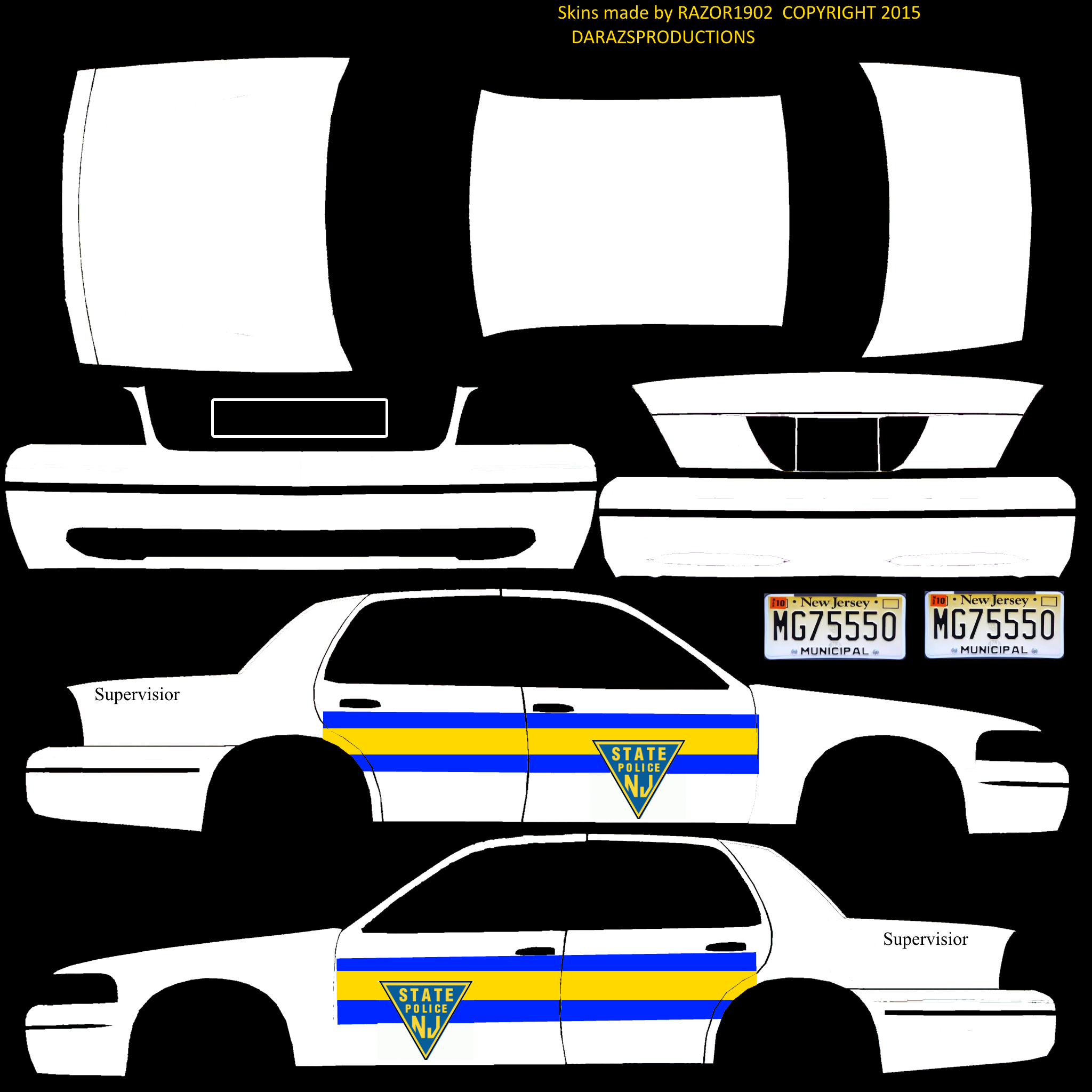 Police Livery Template