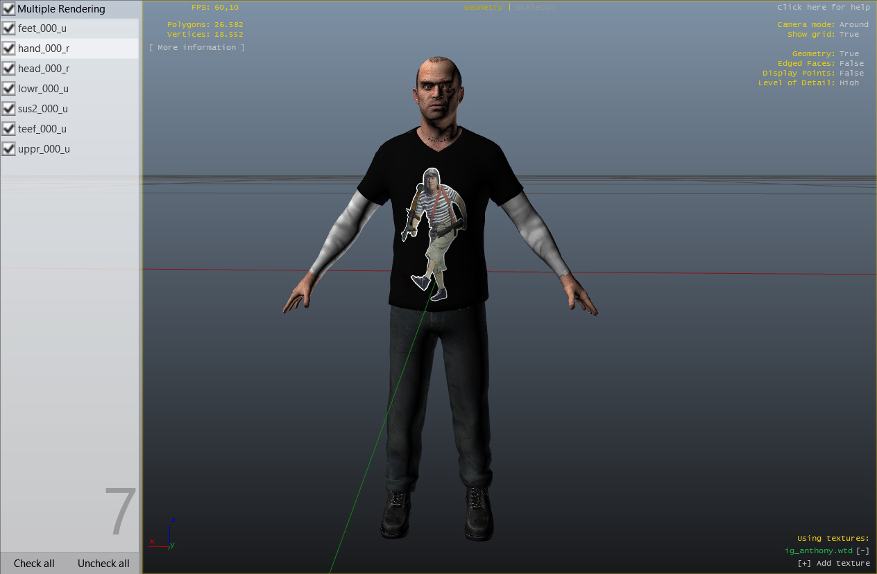 GTA San Andreas FIve Nights at Freddy's 2 Skin Pack Mod
