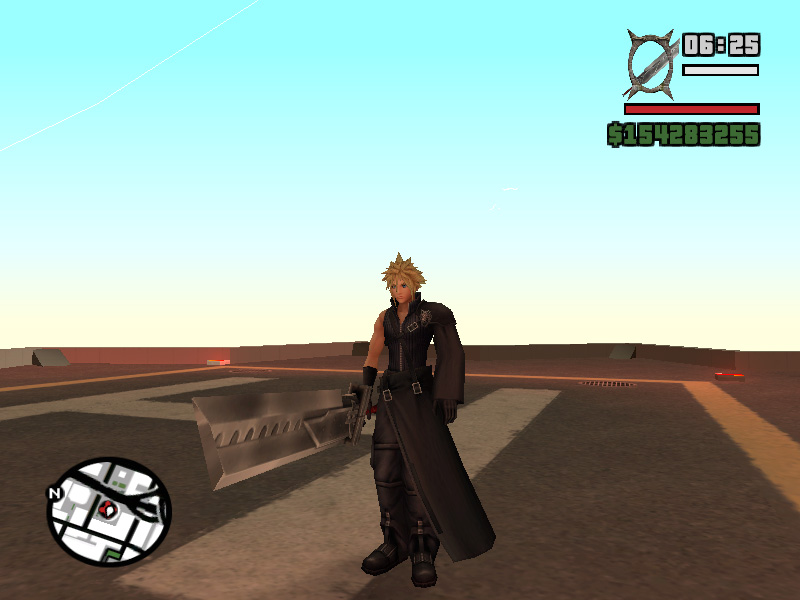 final fantasy 7 mod cloud with sword