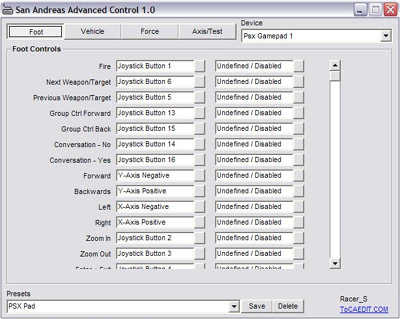 San Andreas Advanced Control - Download